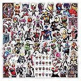 50枚入り 仮面ライダーステッカーセット アニメキャラクターシール 防水デカール 可愛い漫画 騎士ステッカー 子供 防水 おしゃれ ギター 水筒 自転車 ヘルメット パソコン スーツケース 手帳 文房具 オートバイ適用 こどもシール [並行輸入品]