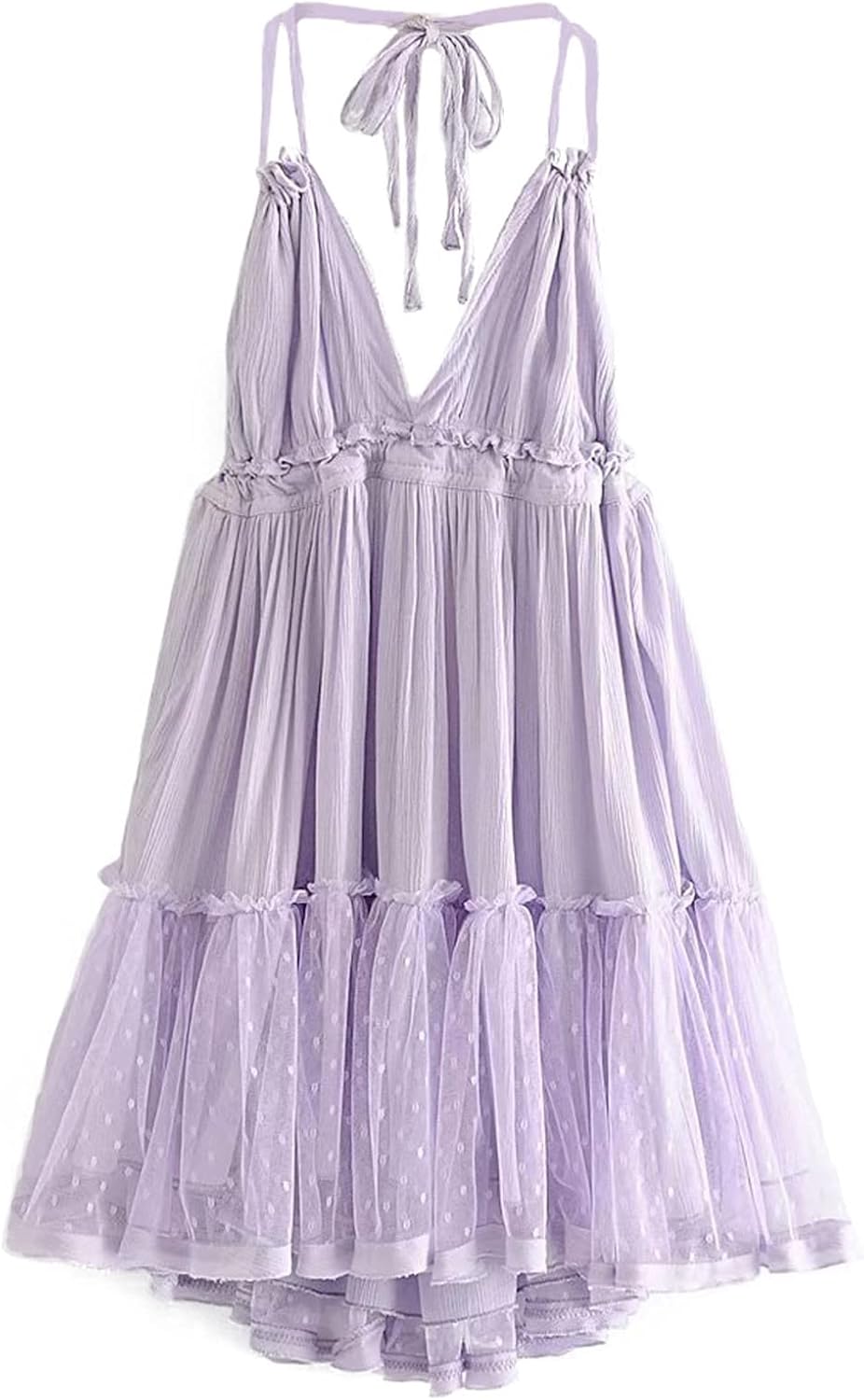 efvandoloe Sexy Backless Lace Spliced Dress Summer Zimbabwe