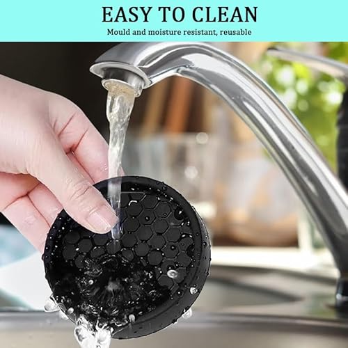 4 Stück Gummi Möbeluntersetzer,5cm Füße Protector Pad,Antirutsch Pads für Möbelrollen,rutschfeste Greifer-Möbelfüße, Rutschsichere Möbeluntersetzer, Bodenbeinschutz, Tisch- und Stuhlstopper