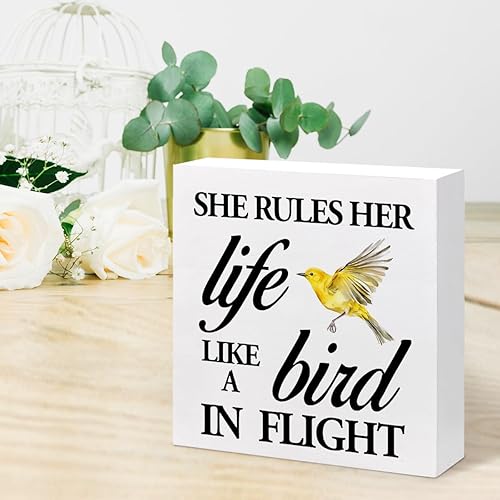 Miniatura 32 de Letrero de madera con texto en inglés "In Case Nobody Told You Today You are Awesome Bloque de madera, decoración de escritorio, caja de motivación