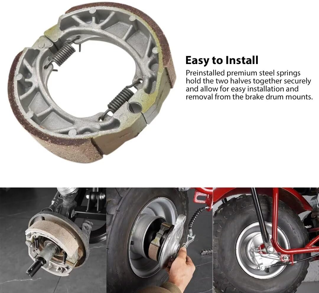 BRAKE PAD SHOE MINI BAJA 196cc 5.5HP 6.5Hp MB165 HAWG TY MINI BIKE WARRIOR HEAT