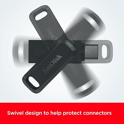 SANDISK Ultra Dual Drive Go, USB Type-C & Type-A Flash Drive 256GB (Memory stick up to 400MB/s, Reversible Type-C and Type-A connectors for Android Smartphone, Tablets and Mac) Black - 6