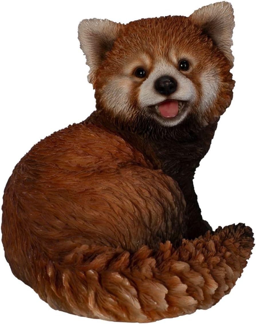 Uvia Turning Red Panda 16.5x13x14cm Doll Figurine Figurine Animal Garden Decoration Red Panda H23293