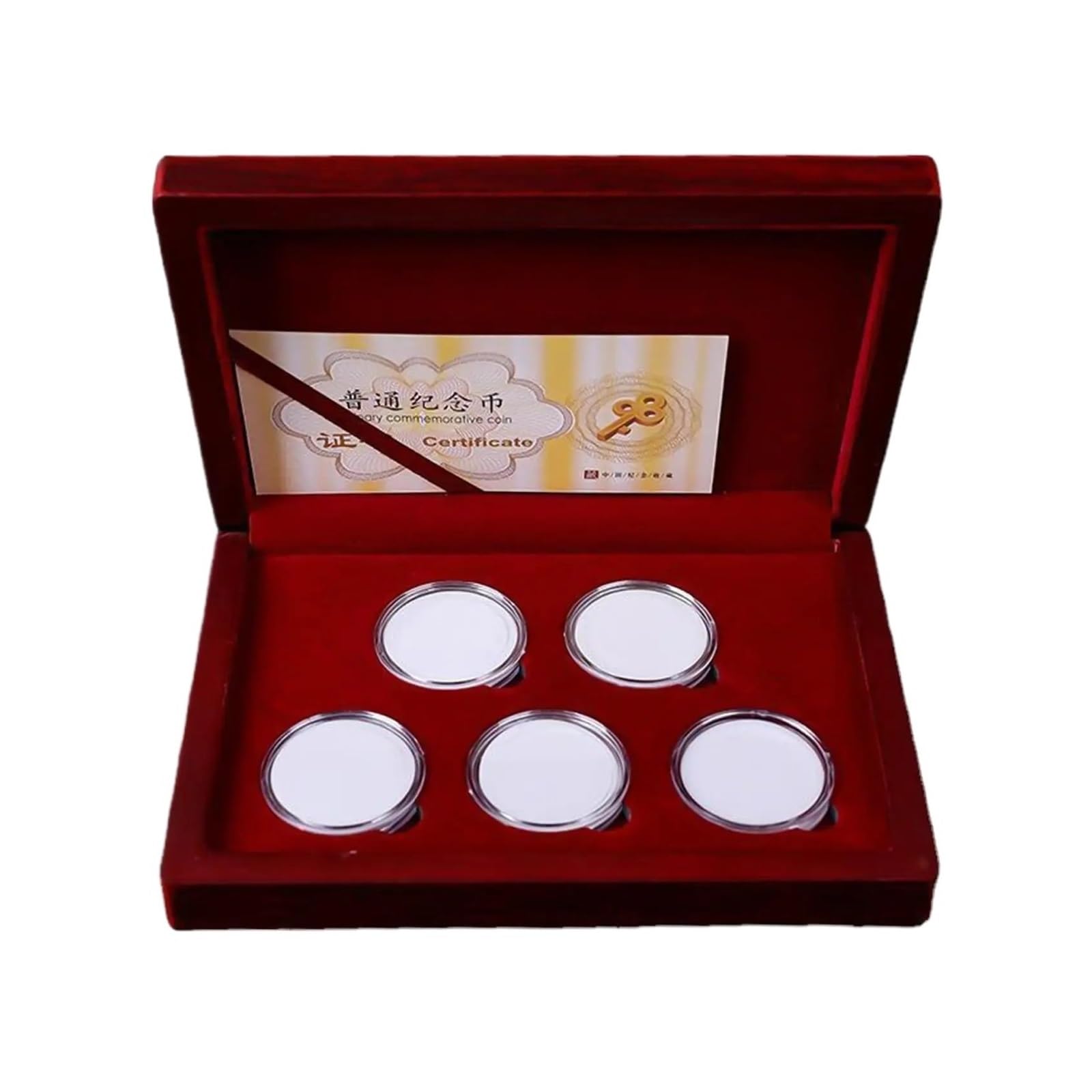 ZythrXLate Wooden Coin Collection Box Wooden Coin Storage Box Collection Case Display Holder for 25/27 / 30mm Medal for Coin Collectors