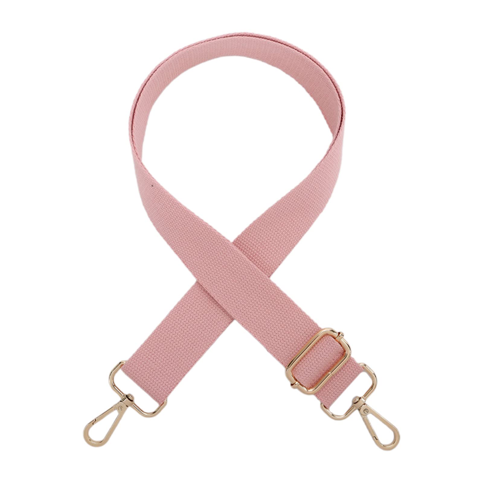 Haveratio 55in Handbag Shoulder Strap Replacement Woven Strap for DIY Purse Crossbody Bag Messenger Bag Adjsutable Strap with Hook Light Pink