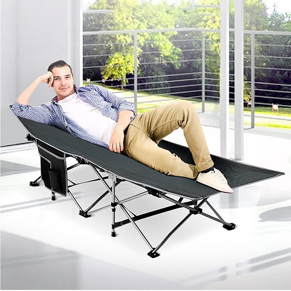 Lettini da Campeggio per Adulti, Lettino da Campeggio Pieghevole Portatile con Borsa per Il Trasporto | Sedie a Sdraio ergonomiche da Patio per Esterni, Viaggi, Vacanze al Mare