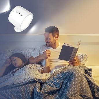 Coverzone Magnetik Yapışkanlı Uzaktan Kumandalı Işık Oda Salon Işıklandırmak için Lamba İç Mekan için Uygun Şarjlı Aydınlatma Yatak Odası Çocuk Odası Aydınlatması BD80A (BD80A - Beyaz) [Enerji Sınıfı A]