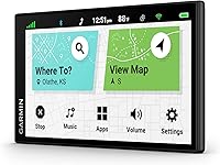 Vista 2 de Garmin DriveSmart 66, navegador GPS para automóvil de 6 pulgadas con mapas brillantes y nítidos de alta resolución y asistencia de voz Garmin