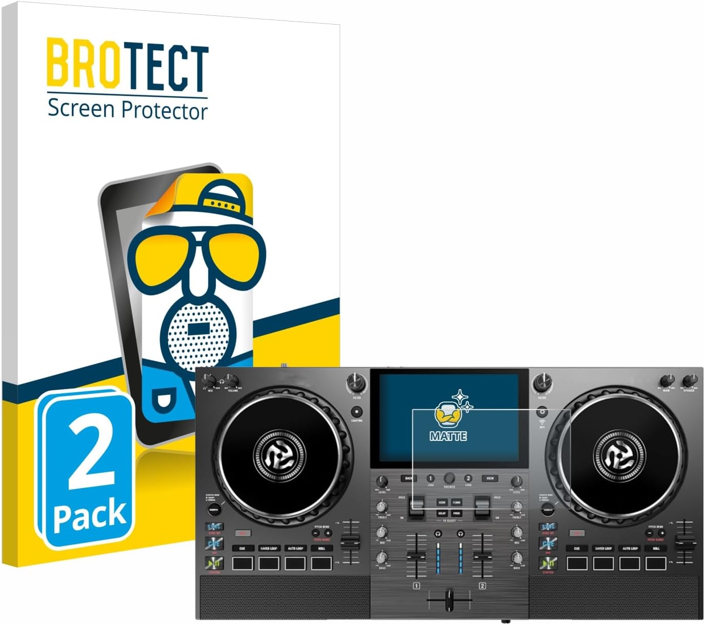 BROTECT 2-Pack Screen Protector Anti-Glare for Numark Mixstream Pro Go Screen Protector Matte, Anti-Fingerprint Protection Film