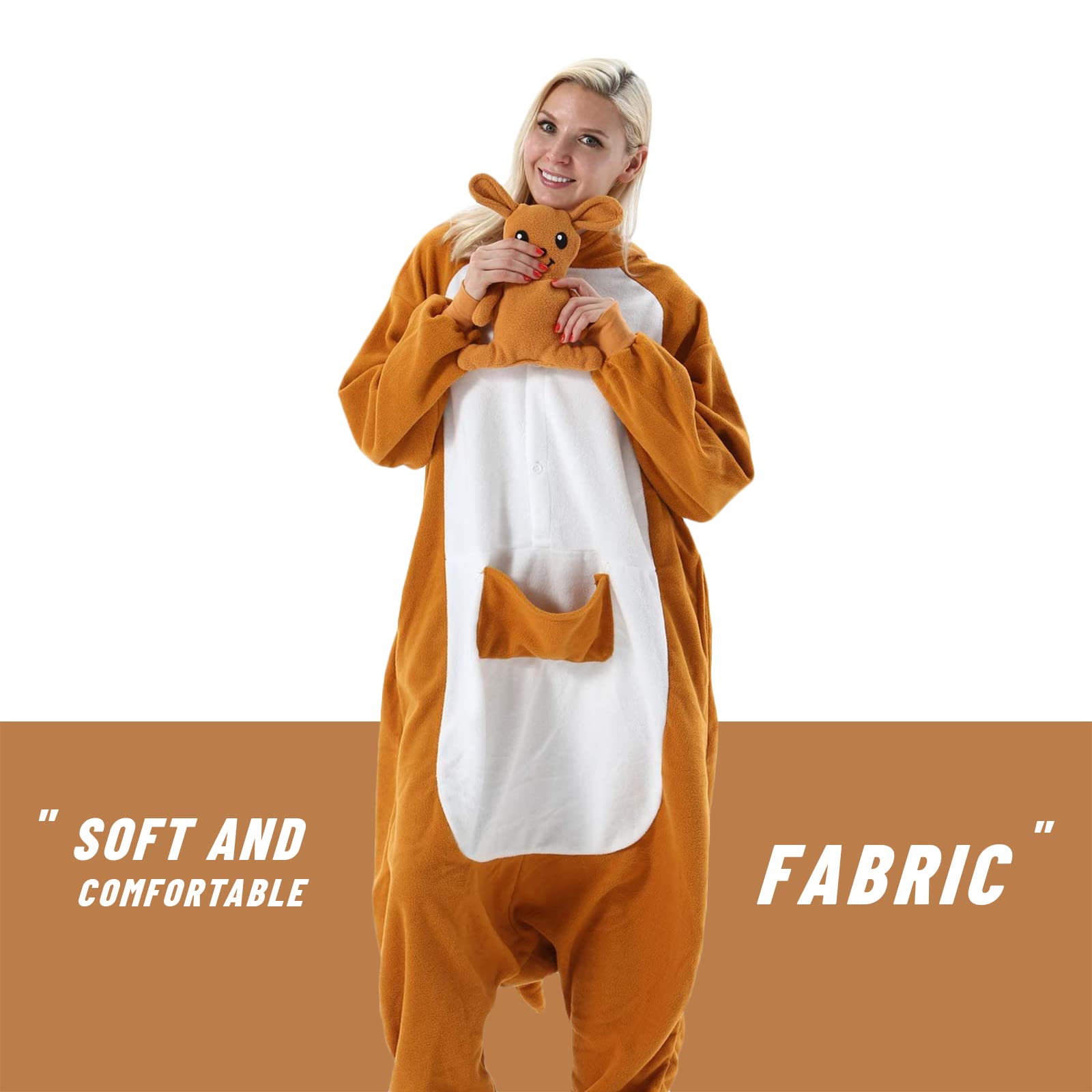 Hstyle Unisexe Adulte Onesie Anime Kigurumi Costume Cosplay Animaux Pyjama À Capuche Vêtements De Nuit - 5