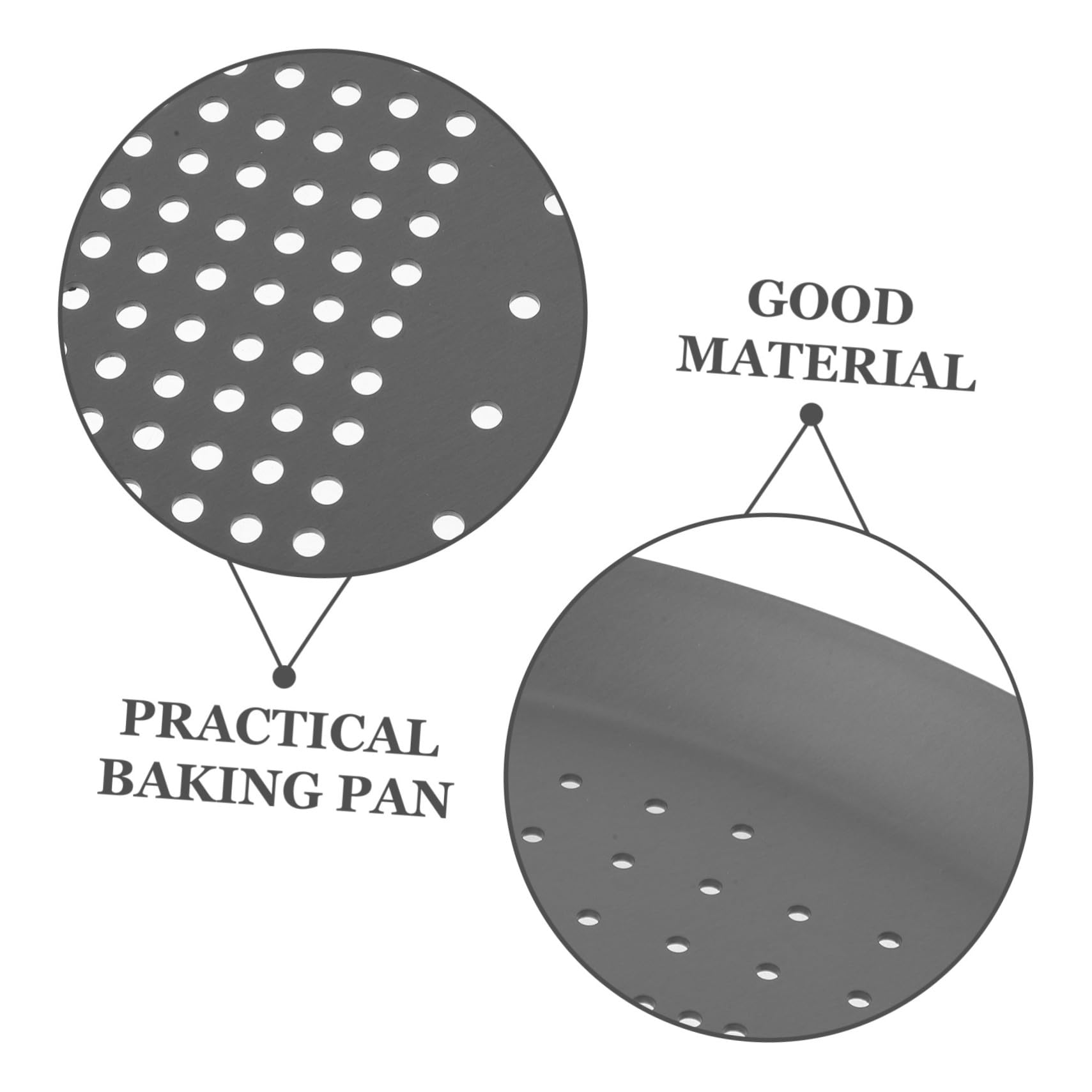 Teglia Pizza Rotonda in Lega di Alluminio con Perforati Antiaderente Resistente e Facile da Pulire per Cottura Uniforme di Pizza e Dolci
