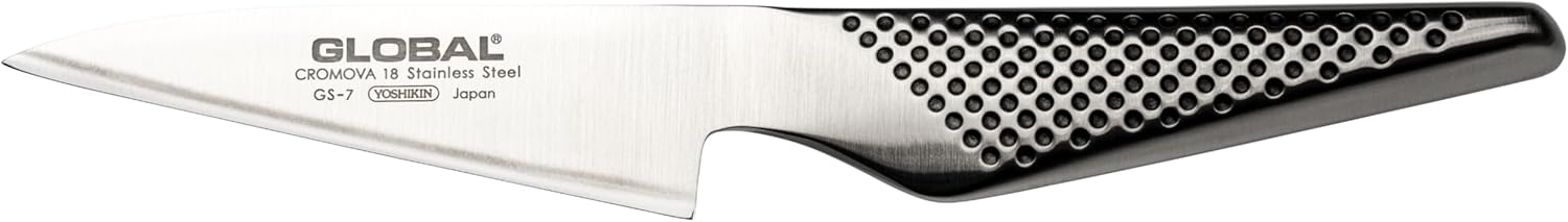 Global 4 inch Paring Knife - Lightweight Japanese Stainless Steel, Razor-Sharp Edge, Made in Japan, GS-7