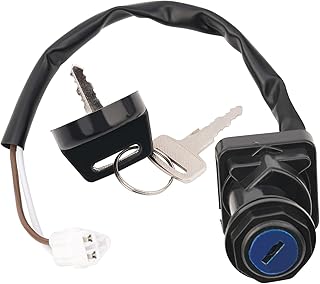 AHL Ignition Key Switch 37112-97G30 Compatible with Arctic Cat 400 DVX 2006-2008;Kawasaki KFX450R KFX 450R 2008-2014;KVF400C 4x4 1999-2002;Suzuki Quadsport Z400 LTZ400 LTZ 400 2005-2008