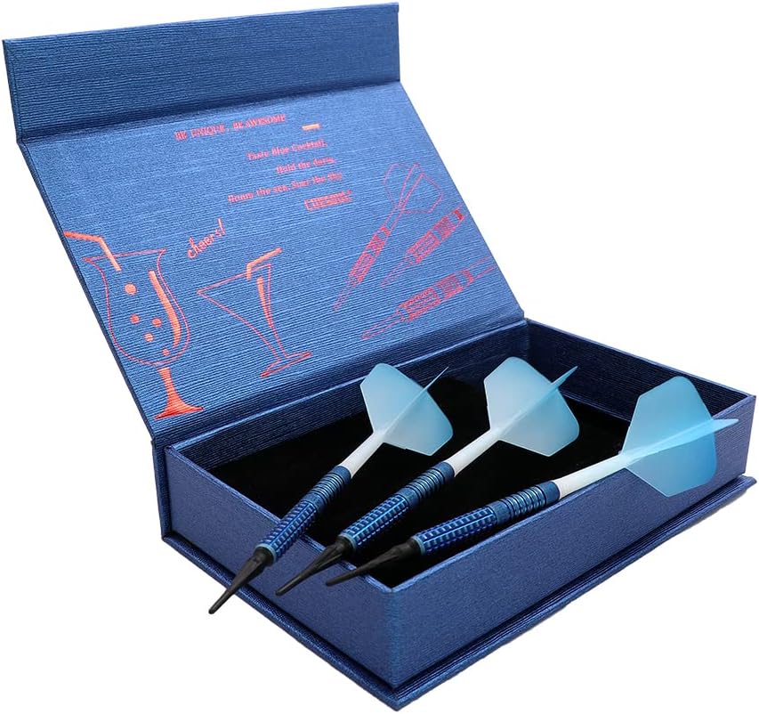 CUESOUL Cocktail/COLA Beer/Draft Beer with Oil Paint Finished-19g/20g/21g Soft Tip 90% Tungsten Dart Set