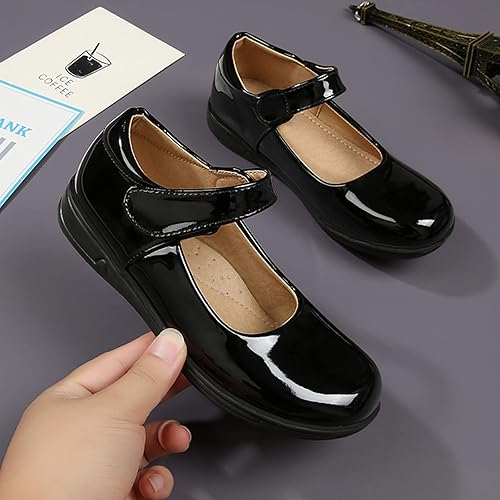 Miniatura 2 de Amtidy Zapatos planos de uniforme escolar para niñas, zapatos planos para bodas, fiestas