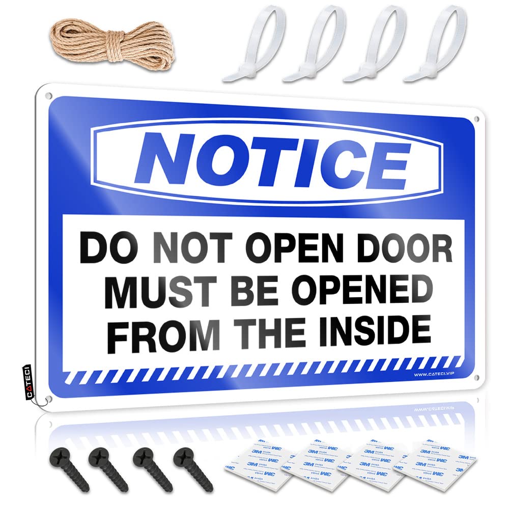 Bar Accessories Man Cave Notice Do Not Open Door Must Be Opened From The Inside Tin Sign Bar Rules Sign Bar Mirrors For Man Cave