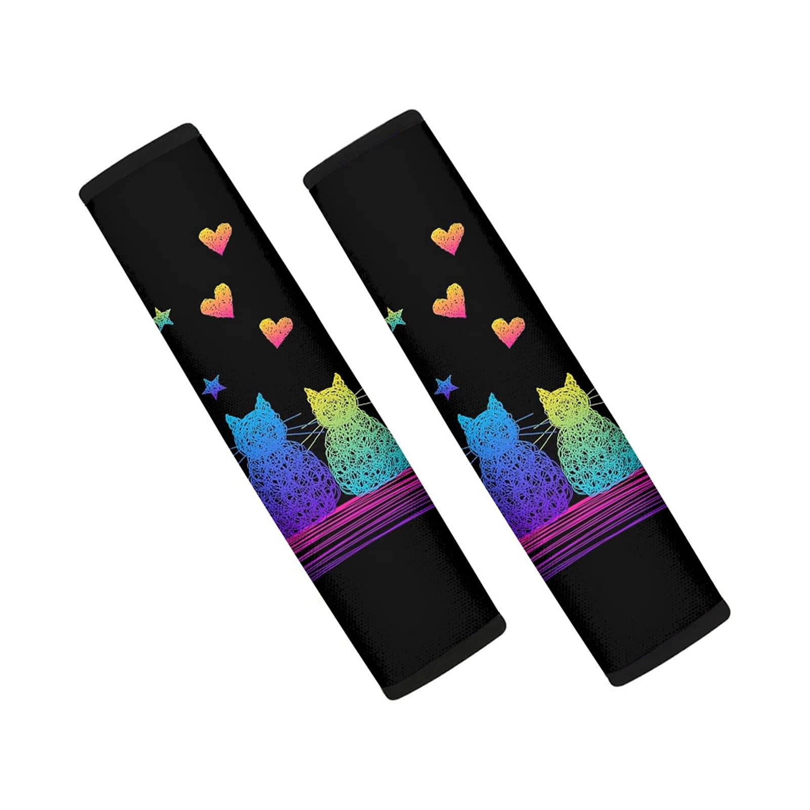 Showudesigns Highland Cow Sunflower Car Seat Belt Covers for Kids Adults Universal Fit Seatbelt Strap Cover Backpack Harness Pads Animal Cattle Flower Car Seatbelt Covers — view 11