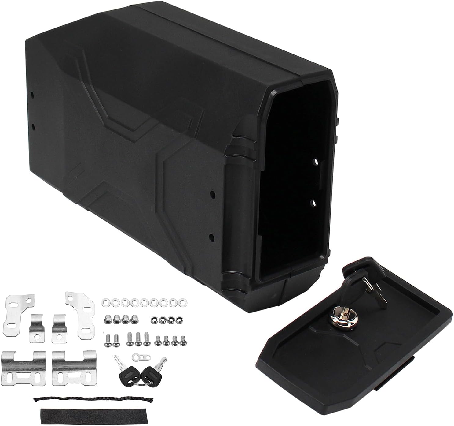 GIDIBII Motorcycle Tool Box,Waterproof Side Box Tail Toolbox Compatible with ...