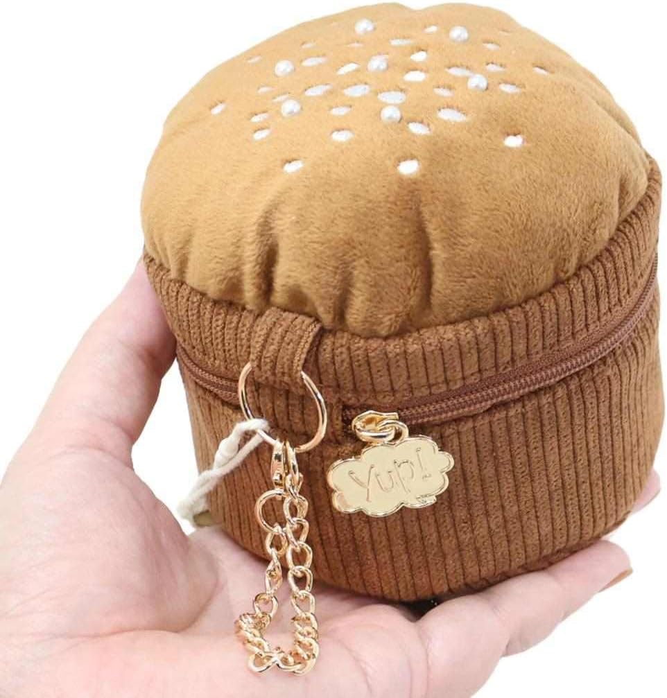 Marushin Pouch Yup! Panettone Cake Dessert Corduroy Fabric with Chain 0585029400