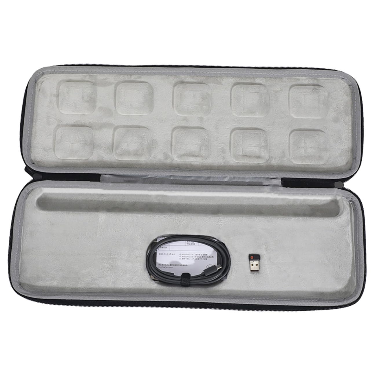 Housoutil Funda para Teclado Inalámbrico Estuche De Almacenamiento Compatible para Uso Diario Oficina o Viaje