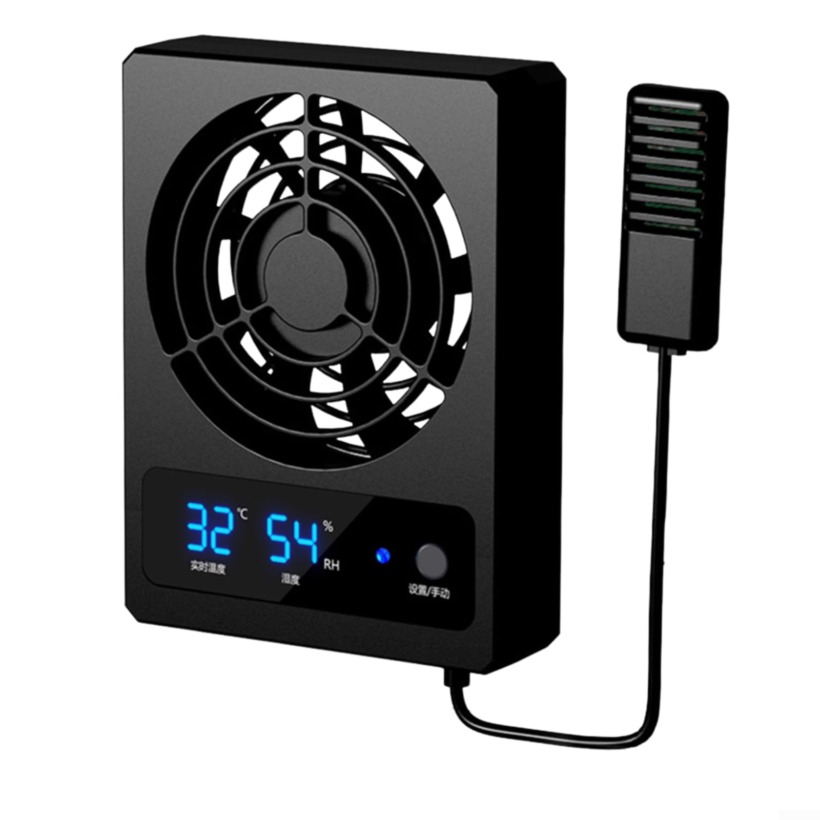 Ventilatieventilator voor reptielenbehuizing, luchtontvochtiger