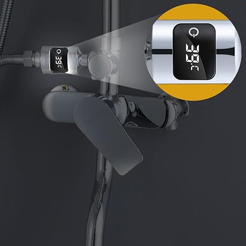 Miniatura 7 de Pantalla de temperatura de ducha, conciencia instantánea de temperatura, 3.7 x 1.4 in, medidor de baño digital LED, termómetro de ducha de lectura