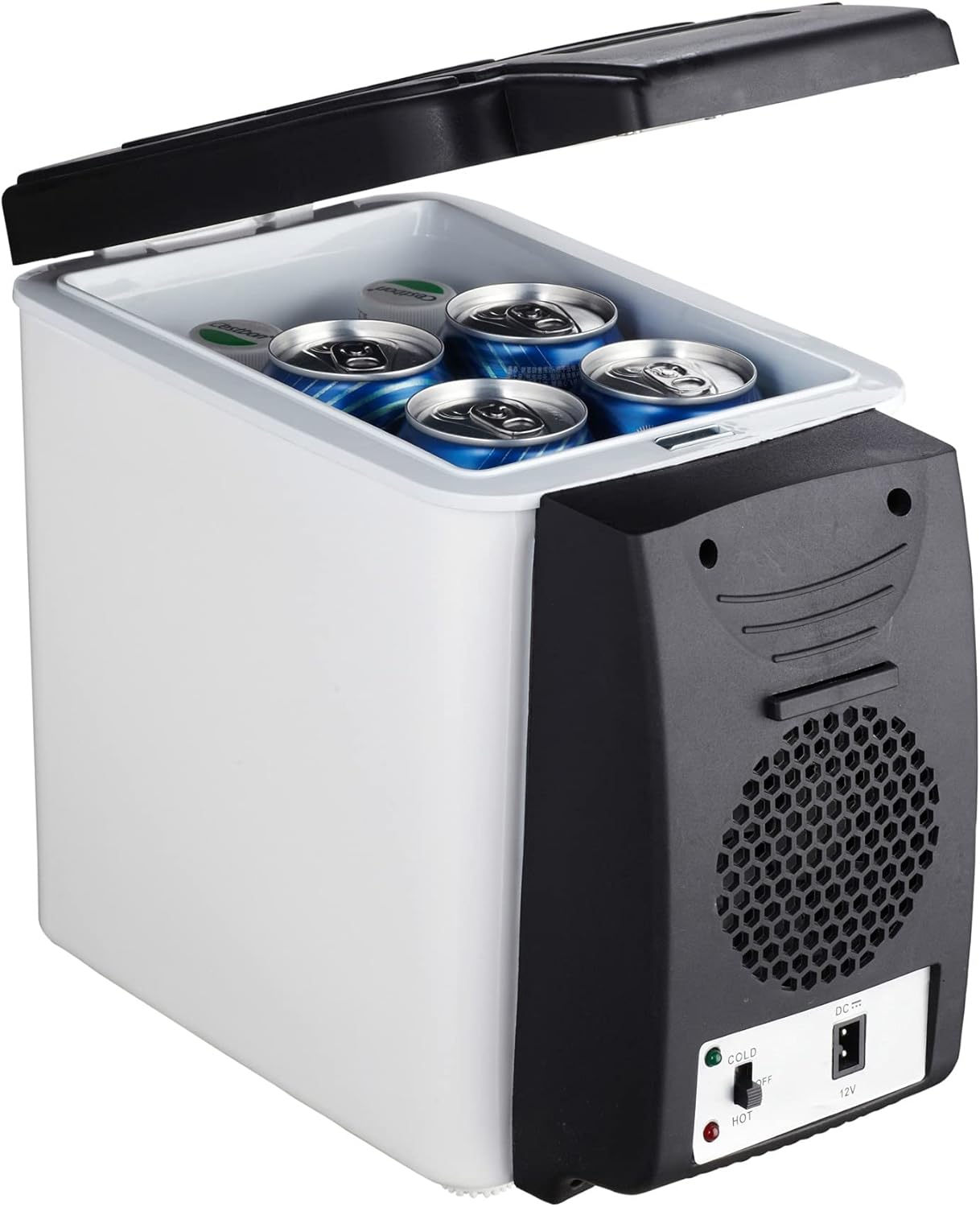Mini Fridge 6L Mini Car Fridge Cooler Warmer 2 in 1 Multi-function 12V Travel Refrigerator Portable Electric Icebox Cooler Box Freezer (Color Name : 12V)