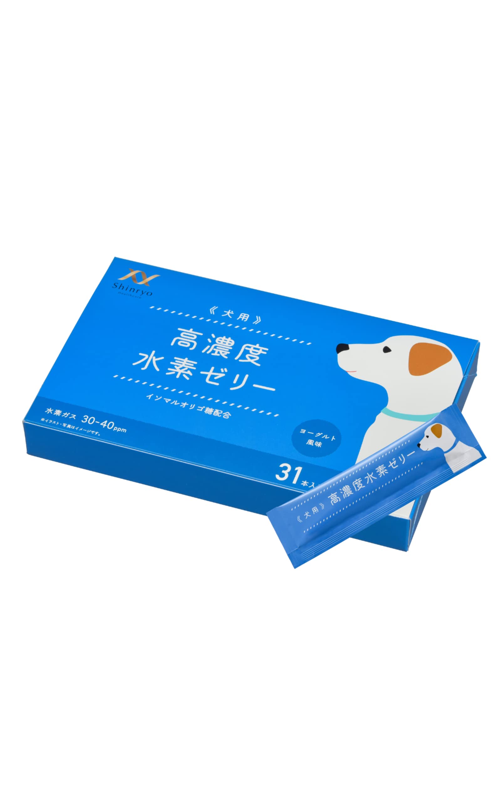 【高濃度水素ゼリー 犬用】合計194本セット|ヨーグルト風味|バラ売り可 Amazon.co.jp: シンリョウヘルスケア 高濃度水素ゼリー犬用 31本