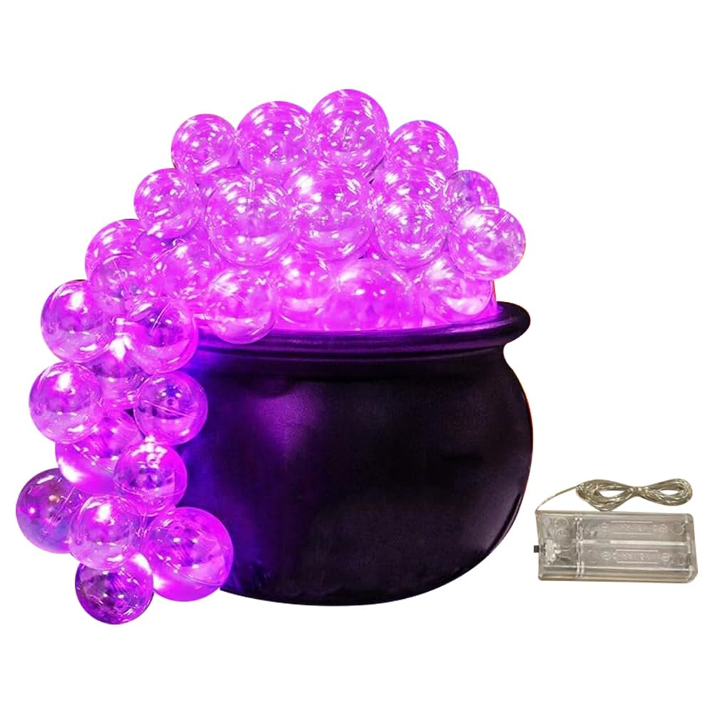 Chaudron bouillonnant d'Halloween rose-violet kit de bricolage intérieur