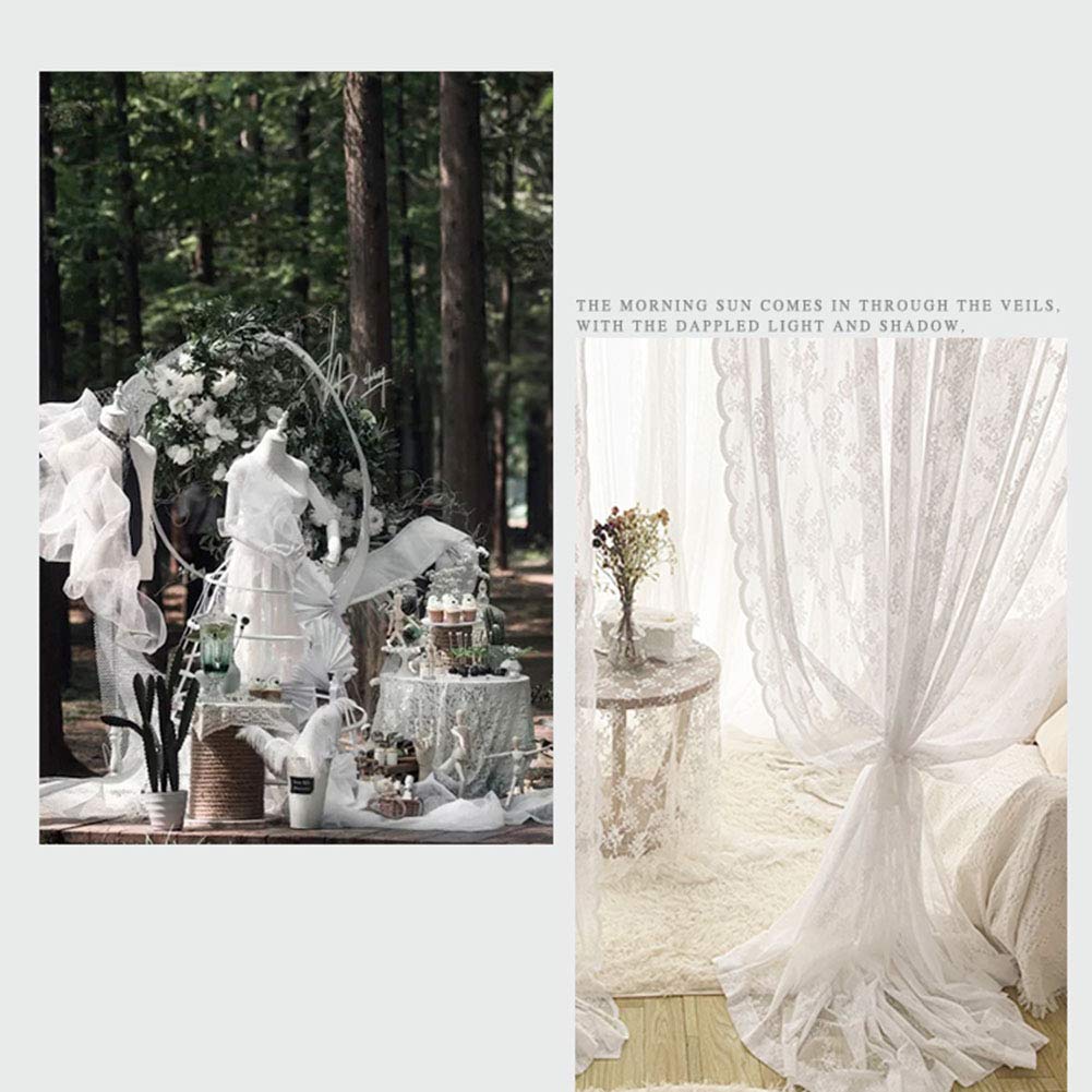 Amazon｜レース刺繍 カーテン,チュール カーテン ヨーロッパ