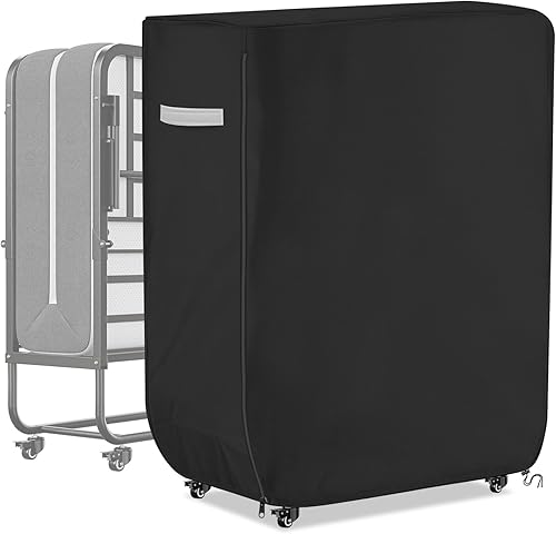 Funda de cama enrollable resistente al agua, universal, plegable, con cremallera, protector a prueba de polvo, 39 pulgadas de largo x 15 pulgadas de