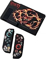 Vista 1 de Luuly Kamado Tanjirou Kisatsutai - Funda protectora para Switch Anime - Funda de TPU suave para control de videojuegos de mano para Nintendo Switch