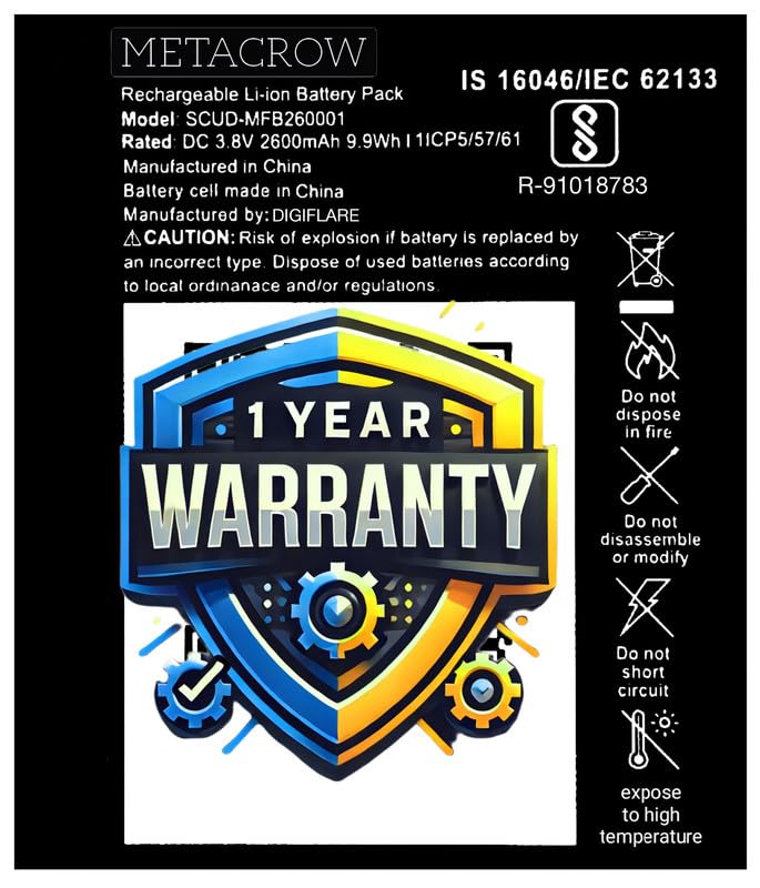 Image of Original EL-BP515761V | SCUD-MFB260001 Battery for Relaince Jio 4G Router JioFi 3 (JMR540, JMR541) & JioFI 4 (JMR1140) Battery - (2600.mAh) - 1 Year Warranty MC11