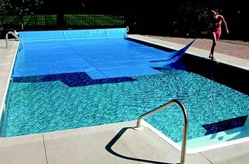 Blue Rectangular Solstice Solar Blanket Swimming Pool Cover 24 x 44