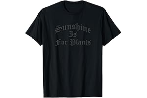 Sunshine Is For Plants Gothic Nu Goth Emo Style Tee
