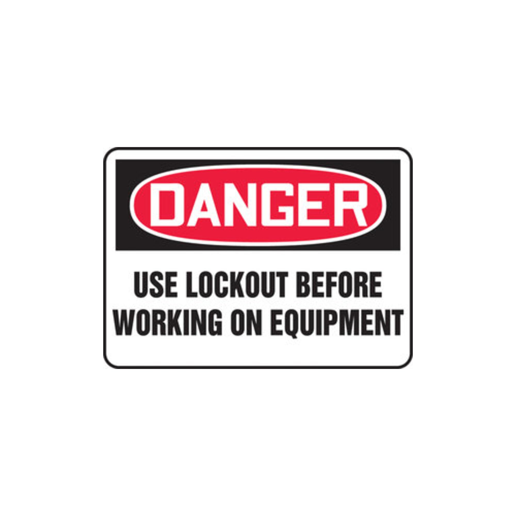Signalisation danger lockout ultra-résistante Accuform Accu-Shield