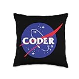 Coder - Computer Science Programmer Software Engineer Throw Pillow