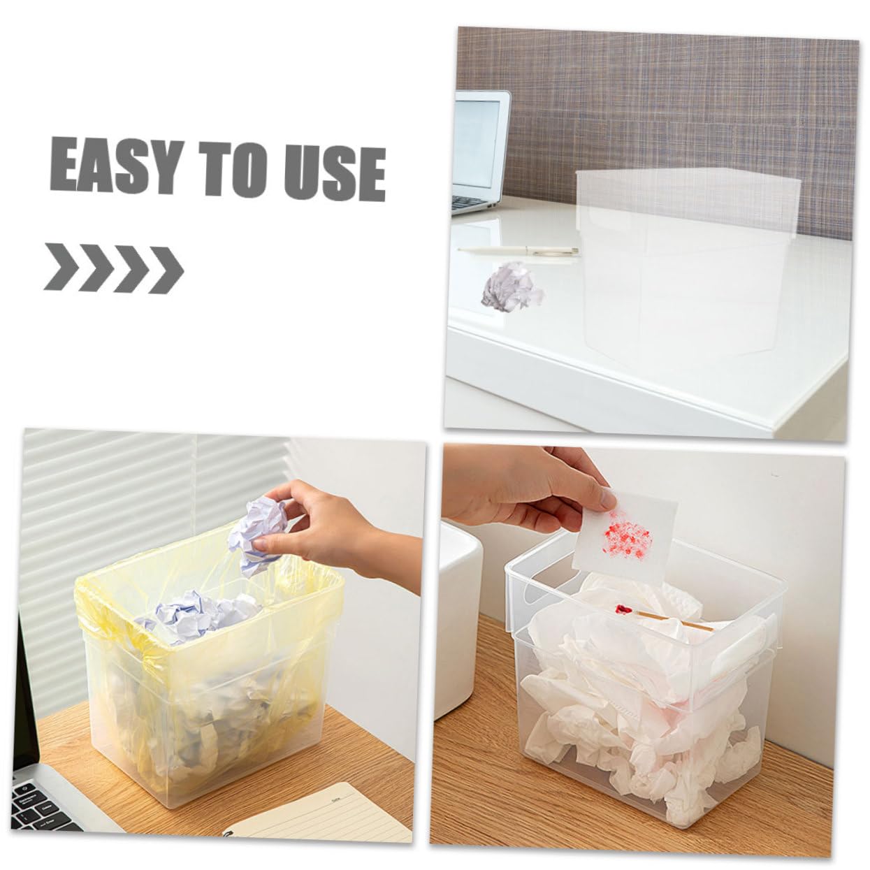Bathroom Trash Can Home Essentials Office Wastebasket Kitchen Waste Basket