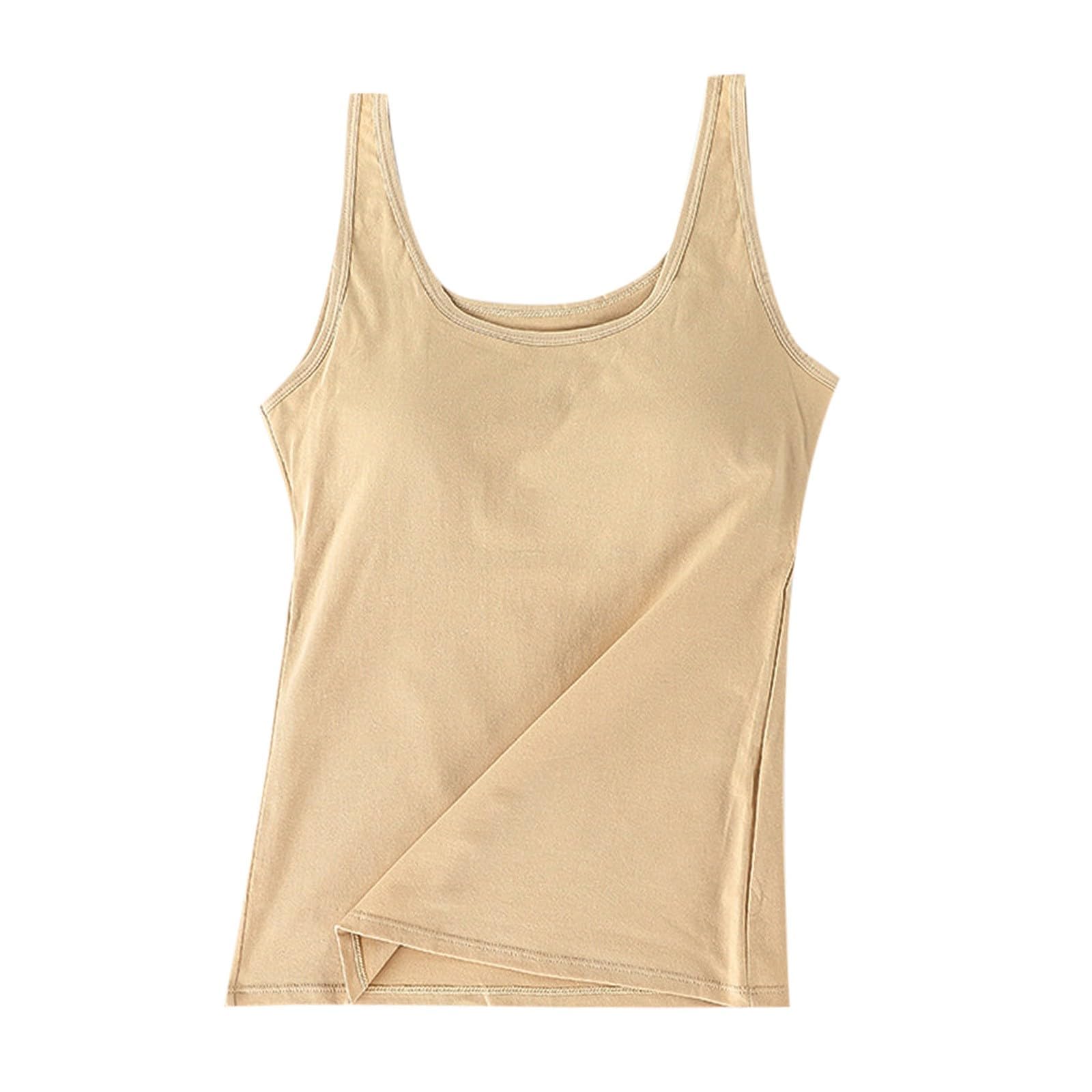Damski bawełniany podkoszulek z wbudowanym biustonoszem regulowany bez fiszbin, szeroki pasek, podkoszulek, podstawowy, czarno-biały, tank top, joga, bielizna modelująca, koszula z wbudowanym