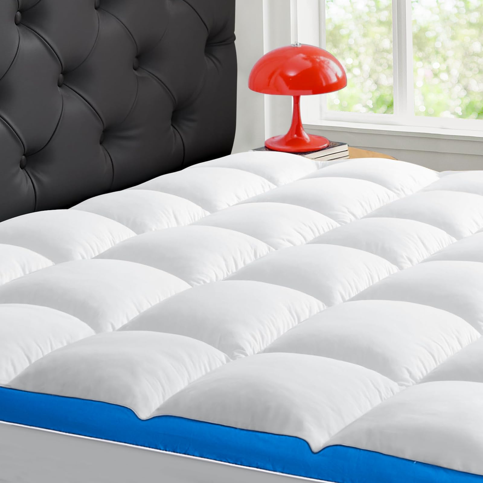 Queen Mattress Topper CYMULA Cooling Mattress Pad Cover PillowTop for Bed Back Pain Extra Thick Mattress Protector Firm