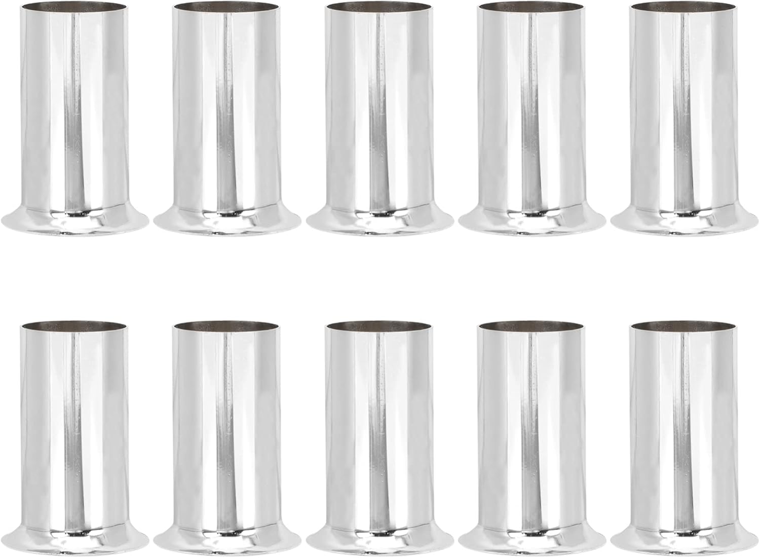 Uonlytech 10pcs Candle Light Socket Covers Iron Metal Chandelier Covers