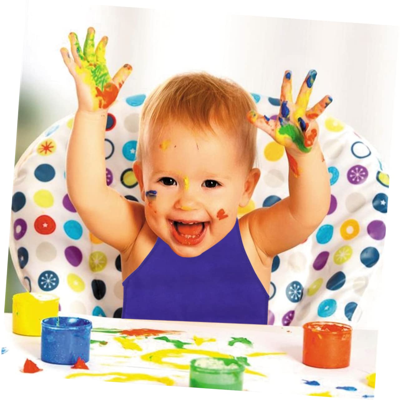 Mikinona Kids Apron Non Tessuto 24 Pezzi, Grembiule Pittura | Riutilizzabile, per Community Event e Outdoor Bbq, Adatto a Kids e Toddlers Colore Casuale