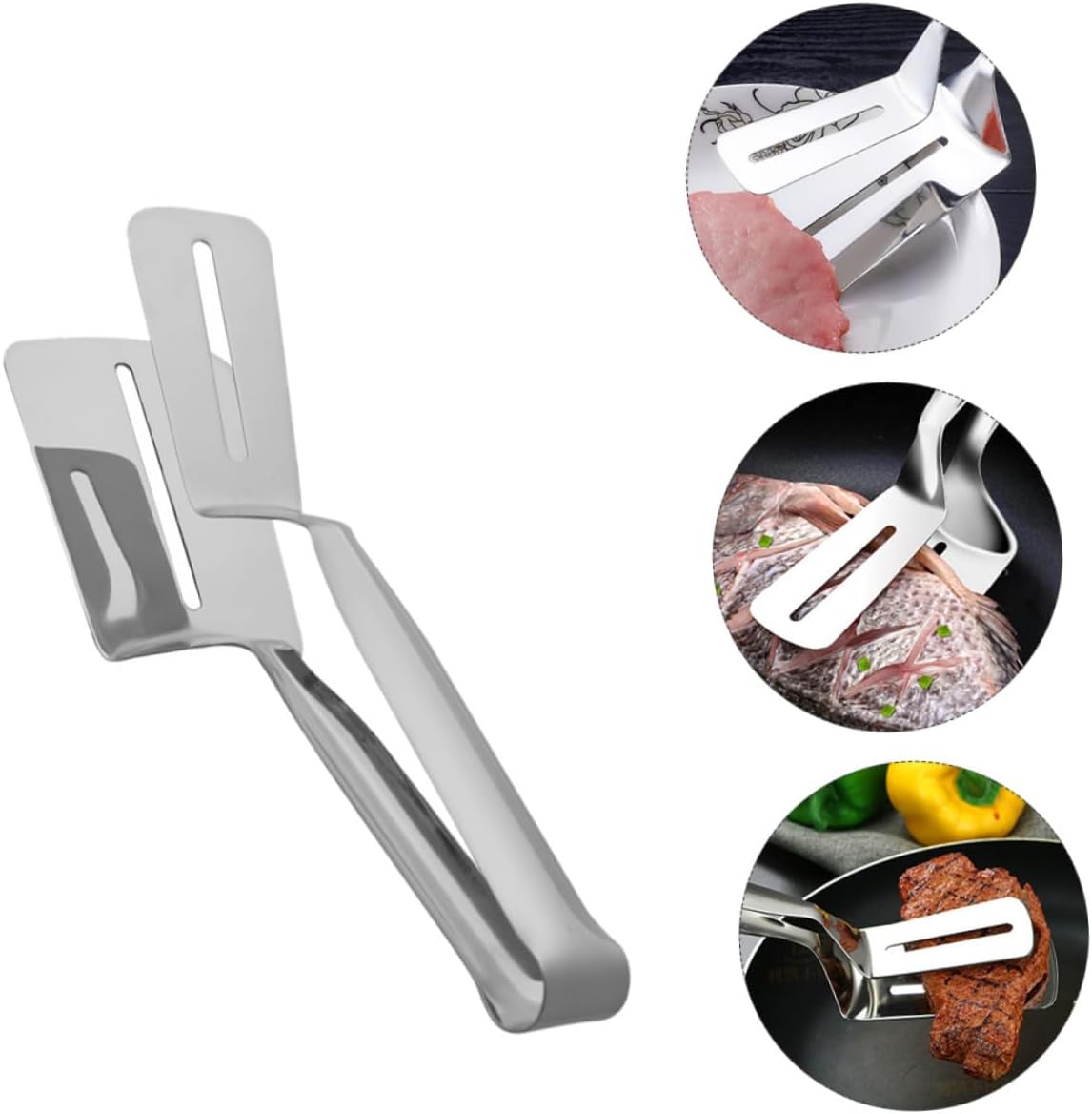 PRETYZOOM 2Pcs Stainless Steel Meat Hammer Kitchen Tong Barbecue Tool for Tenderizing Steak Beef and Poultry Essential Kitchen Gadget for Cooking and Grilling