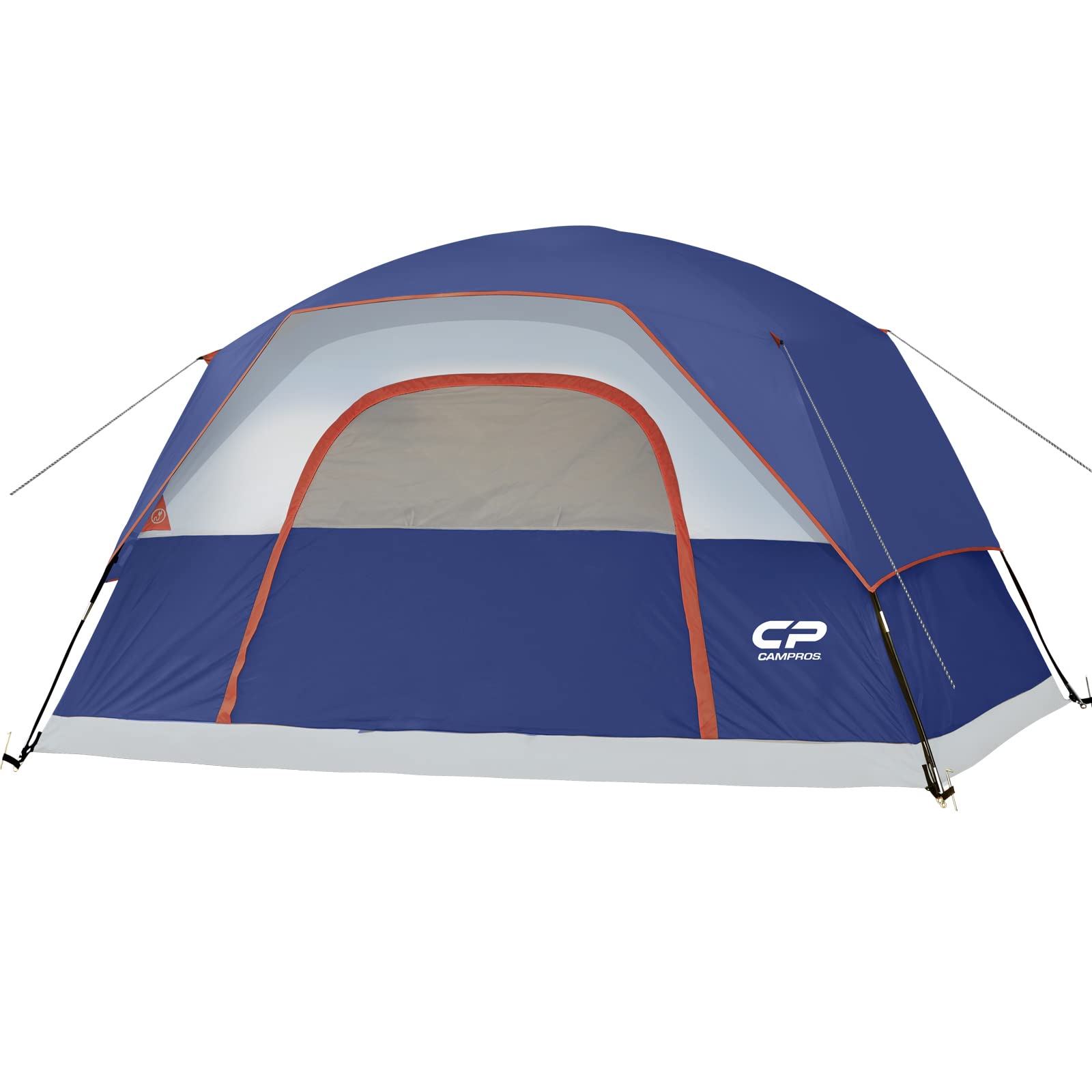 CAMPROS CPTent 6/8 Person Camping Tents, Weatherproof Family Dome Tent with Rainfly, Large Mesh Windows, Wider Door, Easy Setup, Portable with Carry Bag