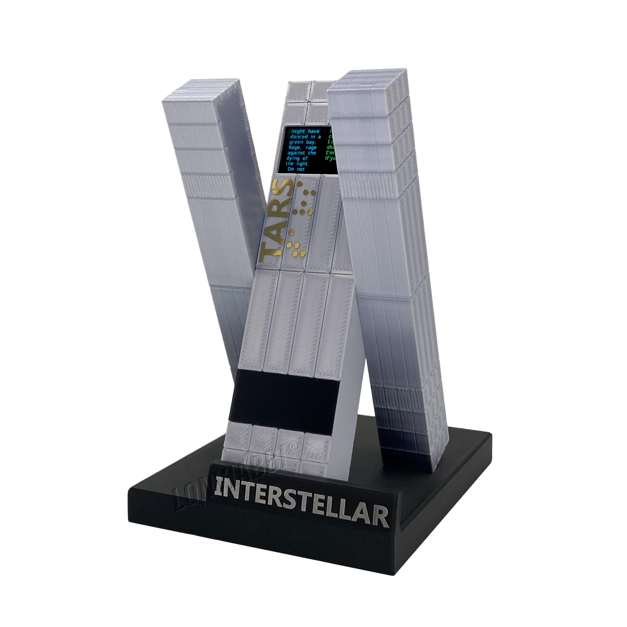 robot futurista de colección con pantalla, reproduce imágenes y videos preestablecidos, articulaciones magnéticas, regalo de ciencia ficción y adorno de escritorio.