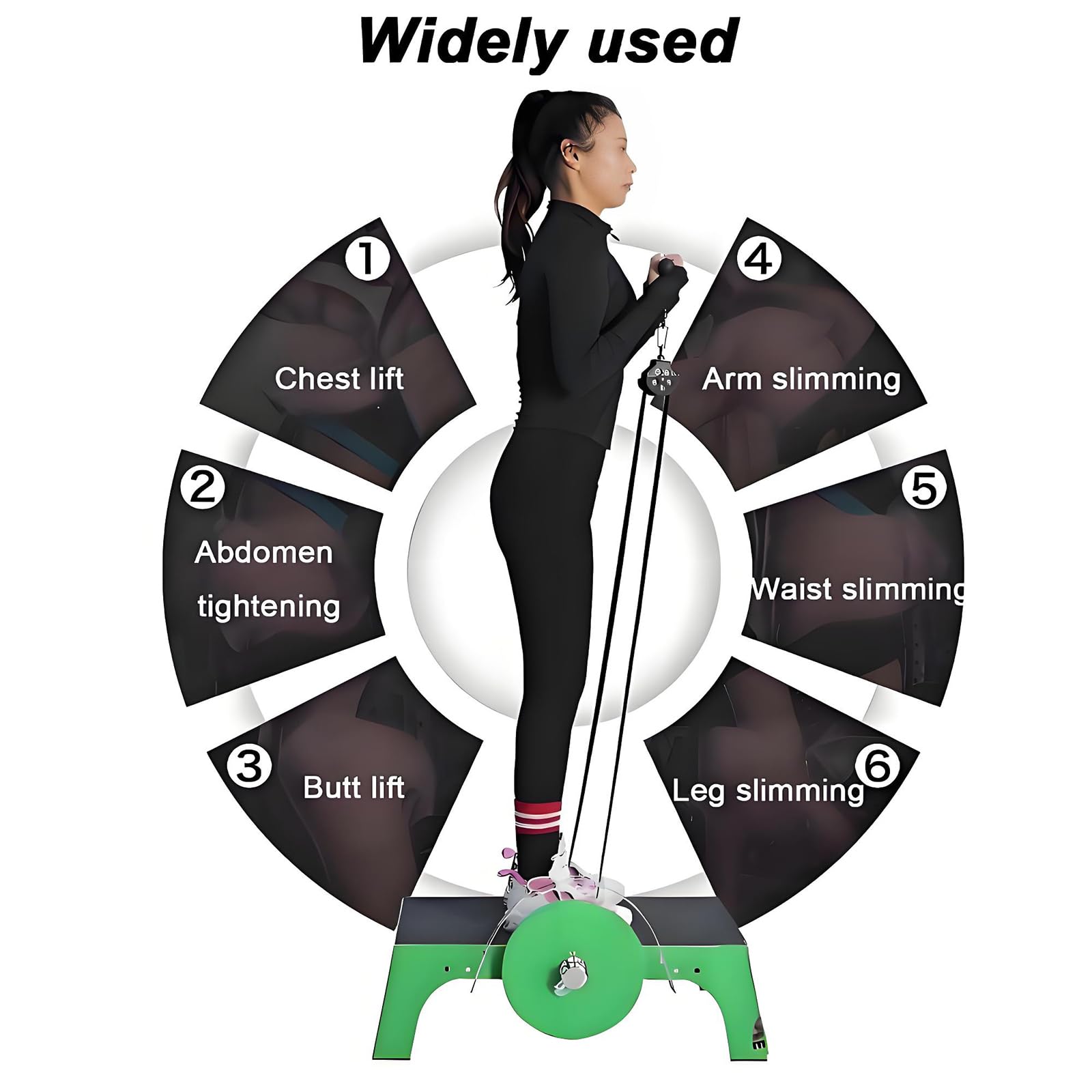 Trenażer siłowy ekscentryczny Flywheel z regulowanym paskiem do rehabilitacji po urazach i modelowania mięśni. Posiada antypoślizgową powierzchnię, wytrzymałą linę i wszechstronny trening oporowy do