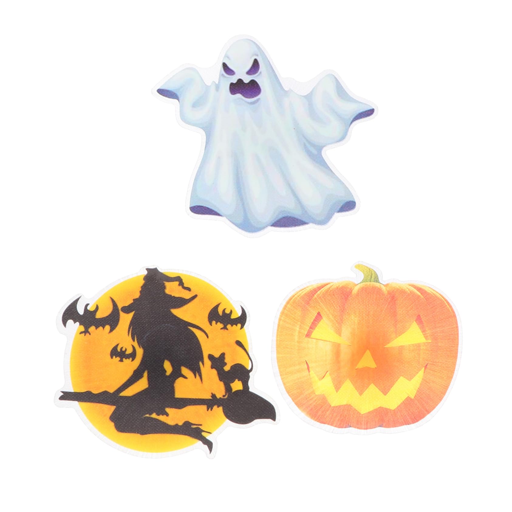 Veemoon 3pcs Fiber-Optic Decorative Lamps for Halloween Hanging Pendant Lights Creative Bat Pumpkin and for Festive Atmosphere and Home Decoration Random Style