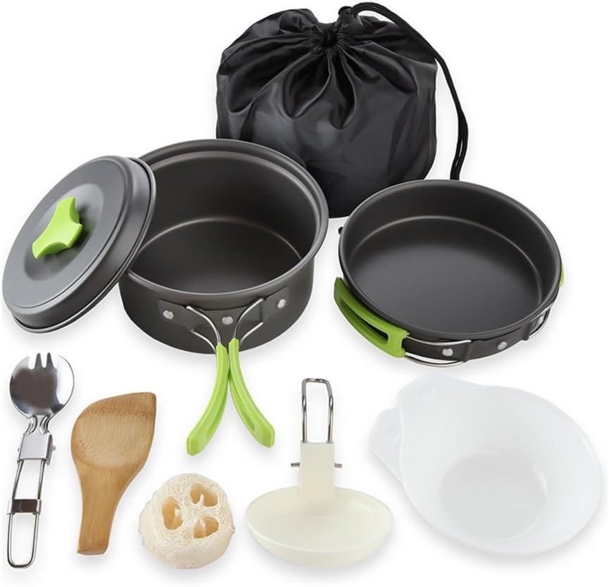 Queta 10Teilig Cookware Kit Picknick Töpfen Kochgeschirr