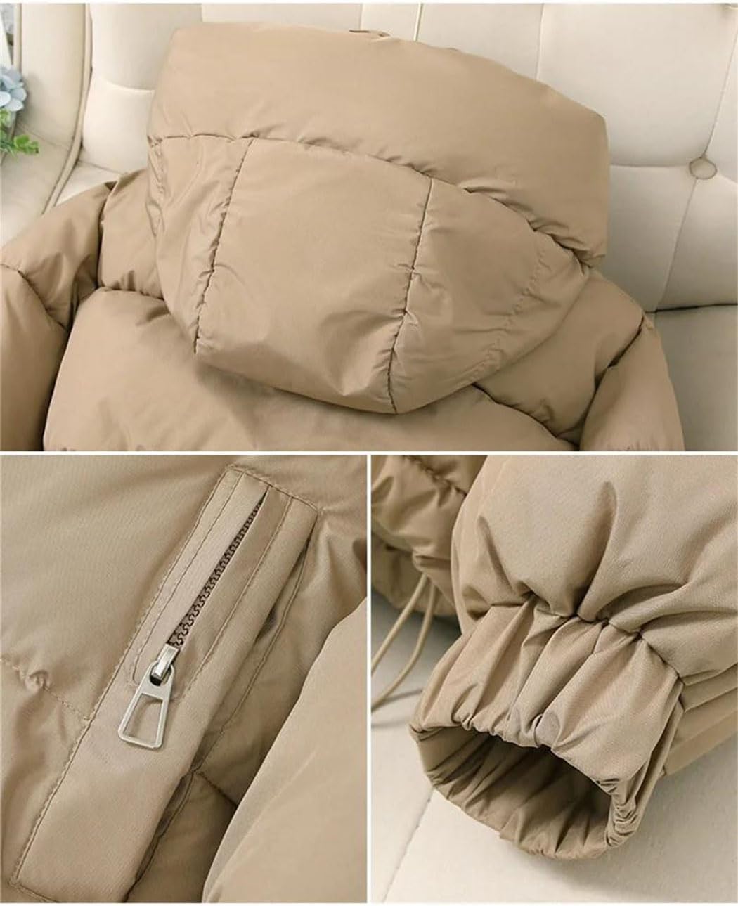 Women’s Hooded Cotton Jacket Short Style Winter Casual Warm Outwear Korean Fashion Cotton Padded Coat