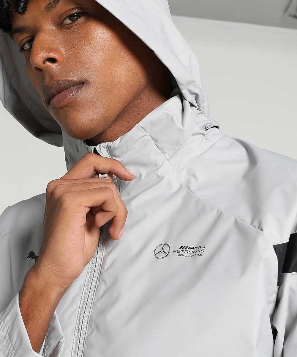 PUMA Herren Mercedes-AMG Petronas Motorsport Jacke aus Webstoff XSTeam Silver Gray